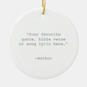 Creëer Uw eigen offerte Keramisch Ornament (Voorkant)