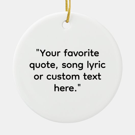 Creëer Uw eigen offerte Keramisch Ornament (Voorkant)