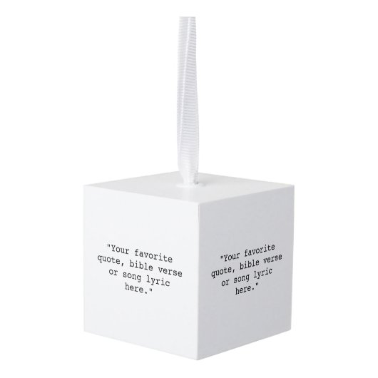 Creëer Uw eigen offerte Kubus Ornament (Achter hoekig)