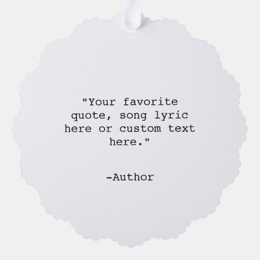 Creëer Uw eigen offerte Ornament Kaart (Achterkant)