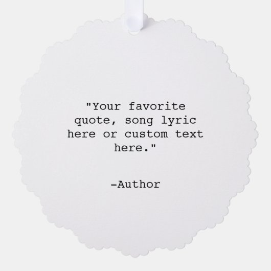 Creëer Uw eigen offerte Ornament Kaart (Voorkant)