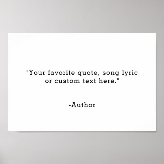 Creëer Uw eigen offerte Poster (Voorkant)