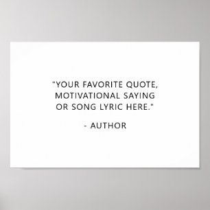 Creëer Uw eigen offerte Poster