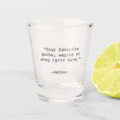 Creëer Uw eigen offerte Shot Glas (Voorkant)