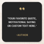 Creëer Uw eigen offerte Vierkante Kartonnen Onderzetter (Voorkant)