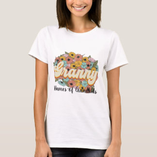 Creëer Uw eigen oma bloemen T-shirt