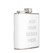 Creëer Uw eigen ontwerp 6 oz vinyl verpakte kolf Heupfles (Rechts)