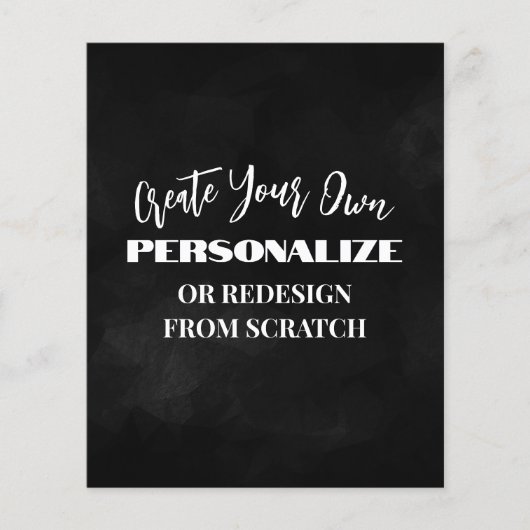 Creëer Uw eigen — Ontwerp een aangepaste versie Flyer (Voorkant)