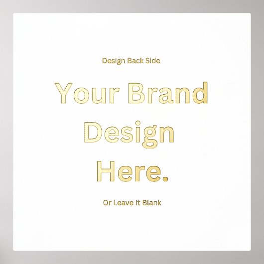 Creëer uw eigen ontwerp en print Folie Print (Voorkant)