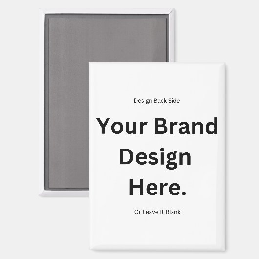 Creëer uw eigen ontwerp en print magneet (Voorkant / Achterkant)