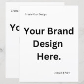 Creëer uw eigen ontwerp en print papier blad (Voorkant / Achterkant)