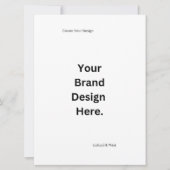 Creëer uw eigen ontwerp en print platte Kaart (Voorkant)