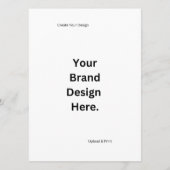 Creëer uw eigen ontwerp en print platte menu (Achterkant)