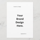 Creëer uw eigen ontwerp en print platte menu (Voorkant)