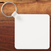 Creëer uw eigen ontwerp Metal Square Sleutelhanger (Voorkant)