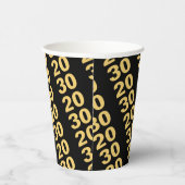 Creëer uw eigen ontwerp Modern Nieuwjaarsfeest Papieren Bekers (Rechts)