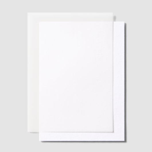 Creëer Uw eigen ontwerp overlay Vellum Uitnodiging (Offset)