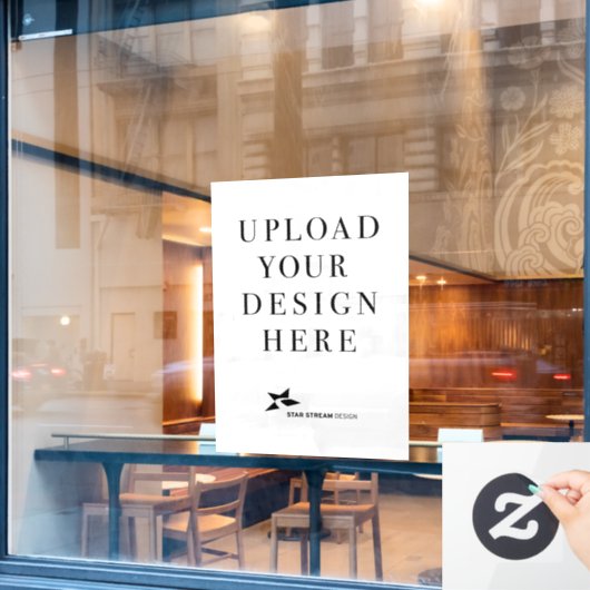 Creëer Uw eigen ontwerp Raamsticker (Cafe Raam)