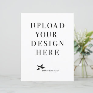 Creëer uw eigen ontwerp verticaal papier blad