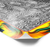 Creëer Uw eigen Oranje en gele Lijst 8x8 Foto Afdruk (Hoek)