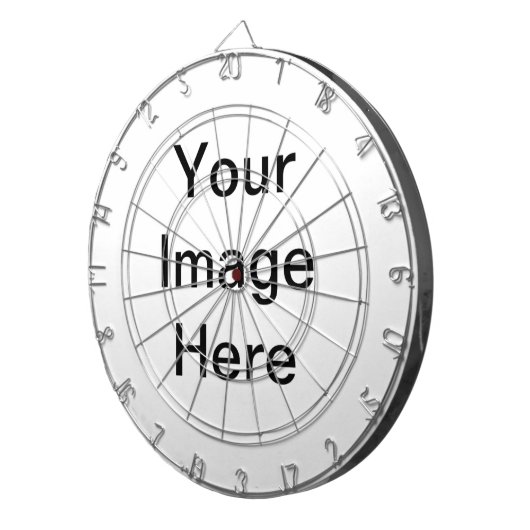 Creëer uw eigen originele persoonlijke cadeautjes dartbord (Voorkant Rechts)