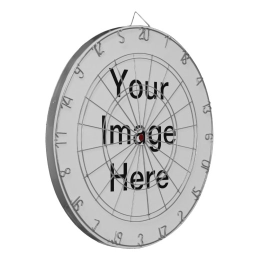 Creëer uw eigen originele persoonlijke cadeautjes dartbord (Voorkant Links)