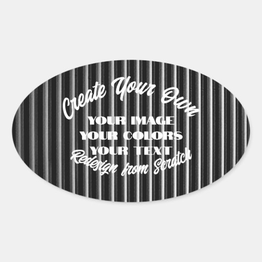 Creëer Uw eigen Ovale Sticker (Voorkant)