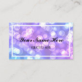 Creëer Uw eigen Paars en Blauwe Bokeh Visitekaartje (Voorkant)