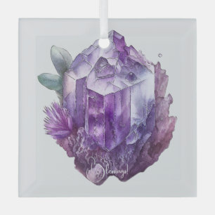 Creëer Uw eigen Paarse Amethystkristallen Glas Ornament