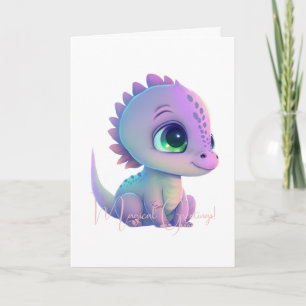 Creëer Uw eigen Paarse Baby Dragon Kaart