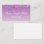 Creëer uw eigen Paarse driftophangsysteem Visitekaartje (Voorkant / Achterkant)