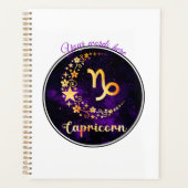 Creëer Uw eigen Paarse Hemelse Steenbok Zodiac Planner (Voorkant)