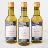 Creëer Uw eigen Paarse hemelse zeemeermin Wijn Etiket (Flessen)