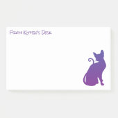 Creëer Uw eigen Paarse kattensilhouet Post-it® Notes (Voorkant)