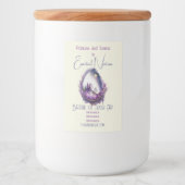 Creëer Uw Eigen Paarse Landschapsgeode Voedselcontainer Etiket (Voorkant)