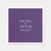 Creëer Uw Eigen - Paarse Servet (Voorkant)