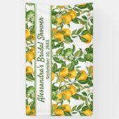 Creëer Uw eigen partijbanner Lemon-achtergrond Spandoek (Verticaal)