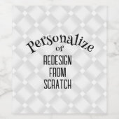 Creëer uw eigen — pas dit aan wijn etiket (Enkel label)