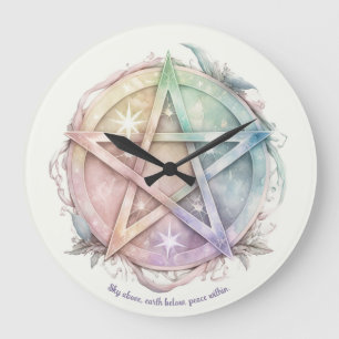 Creëer Uw Eigen Pastel Sterrenboog Pentacle Grote Klok
