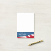 Creëer Uw eigen patriottische Campagne Gear Post-it® Notes (Op bureau)