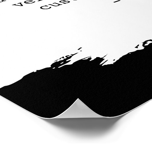 Creëer Uw eigen penseelstreek Aangepaste offerte Poster (Hoek)