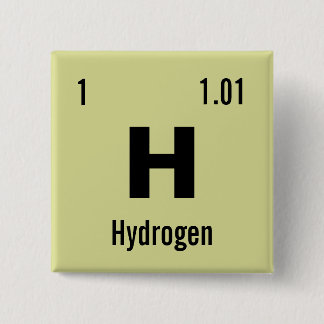 Creëer uw eigen Periodieke Lijst van de Elementen Vierkante Button 5,1 Cm