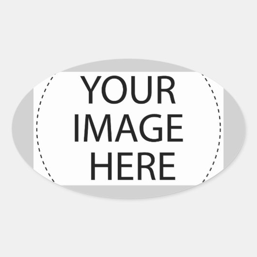 CREËER UW EIGEN - PERSONALISEER DIT OVALE STICKER (Voorkant)