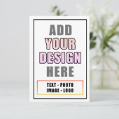 Creëer uw eigen personaliseren Teacher Afbeelding Bedankkaart (Staand voorkant)