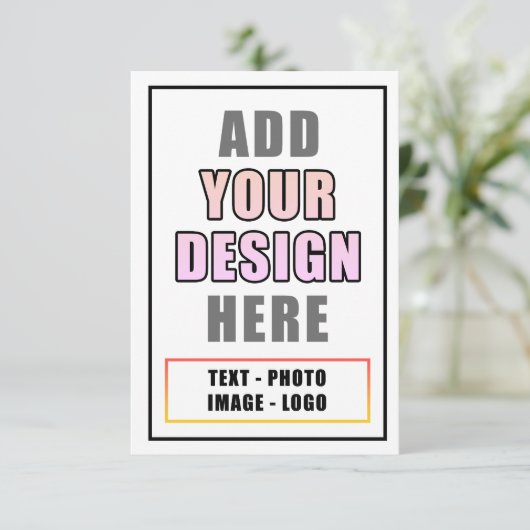 Creëer uw eigen personaliseren Teacher Afbeelding Bedankkaart (Staand voorkant)