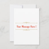 Creëer uw eigen personaliseren Teacher Afbeelding Bedankkaart (Achterkant)