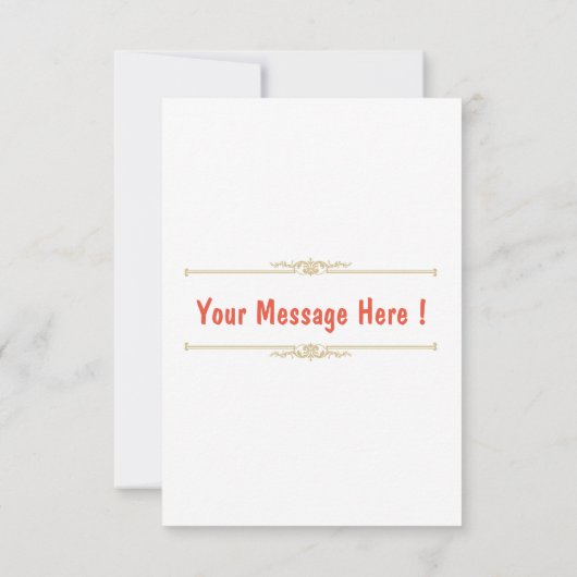 Creëer uw eigen personaliseren Teacher Afbeelding  Bedankkaart (Achterkant)