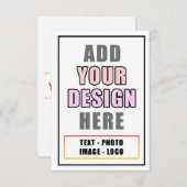 Creëer uw eigen personaliseren Teacher Afbeelding Bedankkaart (Voorkant / Achterkant)