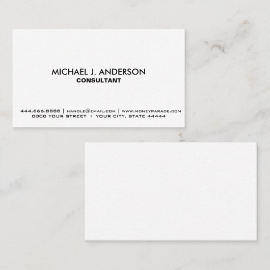 Creëer uw eigen persoonlijke, aangepaste multikleu visitekaartje (Voorkant / Achterkant)