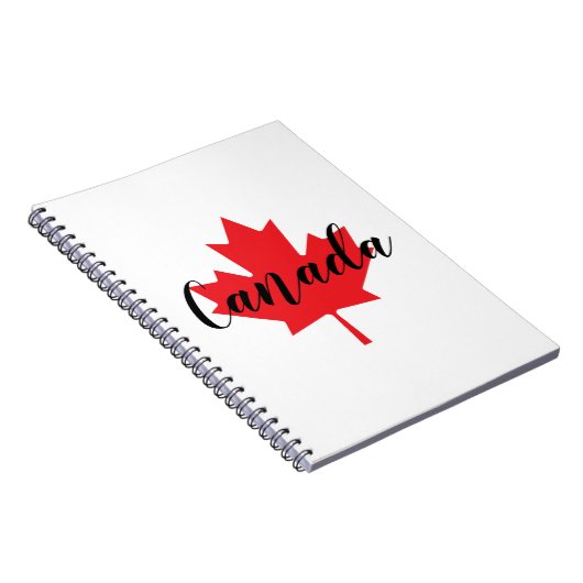 Creëer Uw eigen persoonlijke Canadese Rode Maple L Notitieboek (Rechterzijde)